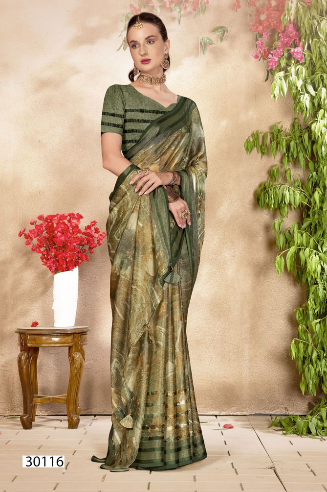 Medhavi By Vallabhi Brasso Floral Printed Sarees Wholesale Clothing Suppliers In India